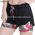 Offrant des shorts crossfit avec logo design sur mesure pour les femmes et les filles gym yoga